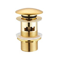CREAVIT KLIK-KLAK AFVOERPLUG 5/4" - MET OVERLOOP - GLANZEND GOUD