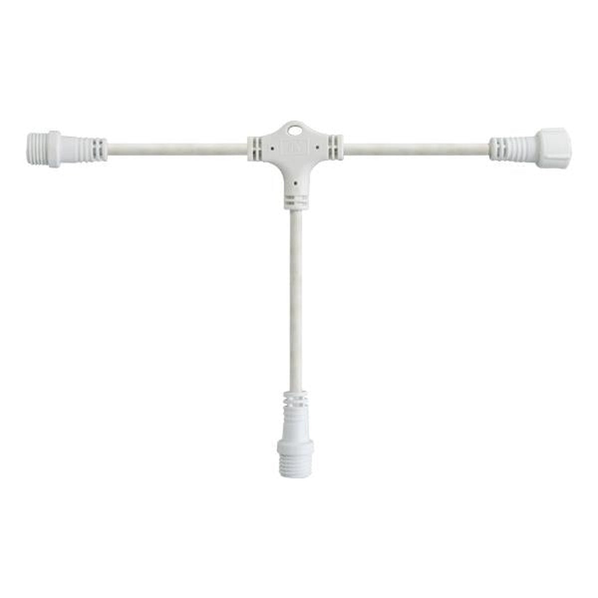 DIY, white T-type wire, 3 connectors, 10cm every connector, IP65