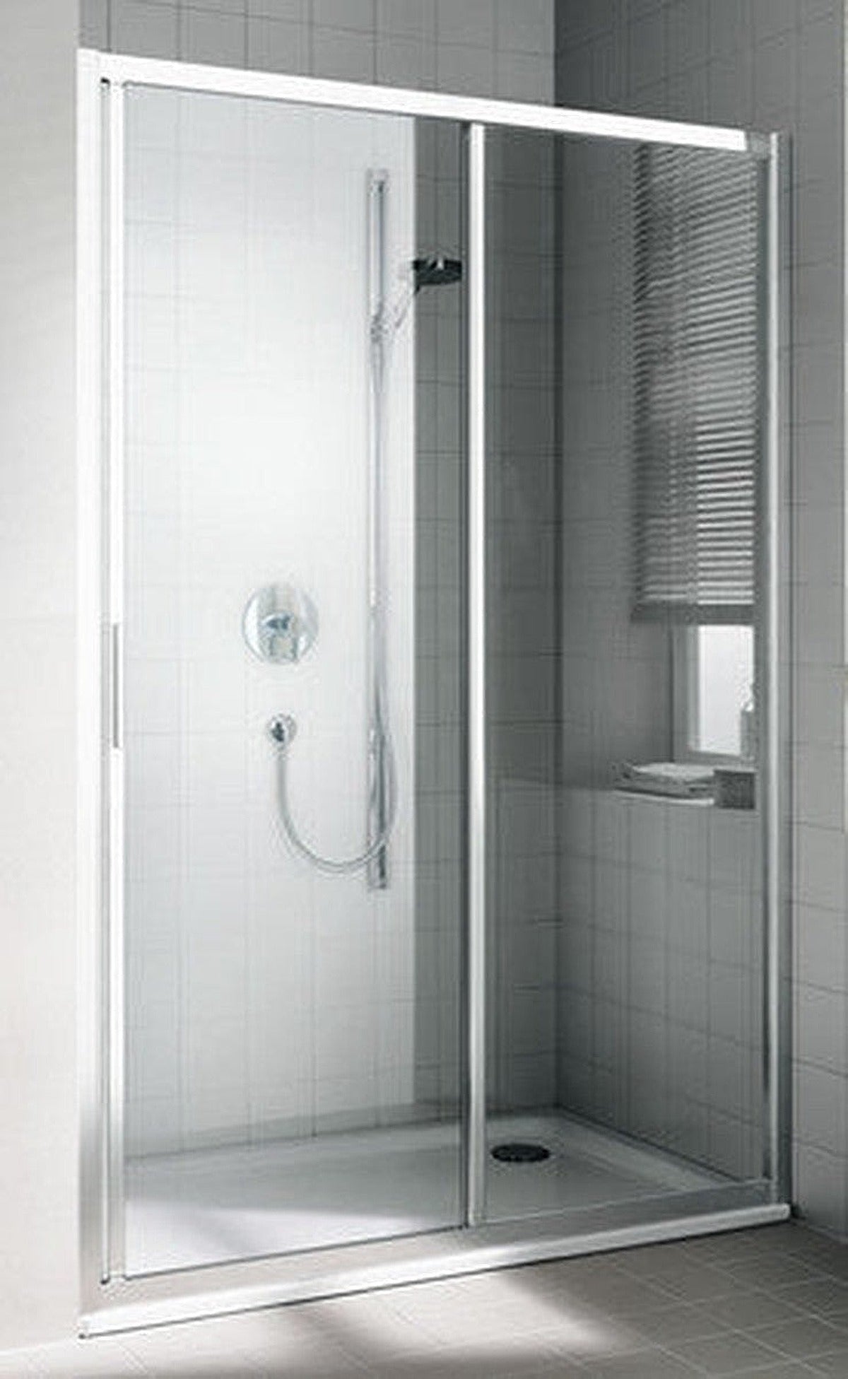 Kermi Cada XS porte coulissante 2 éléments 1200x2000 mm droite