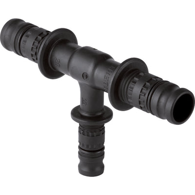 Geberit Mepla raccord à sertir Té réduit 90° PVDF 20-20-16