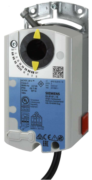 Actionneur à clapet Siemens GLB141.1E, 24 V, 2-3 positions