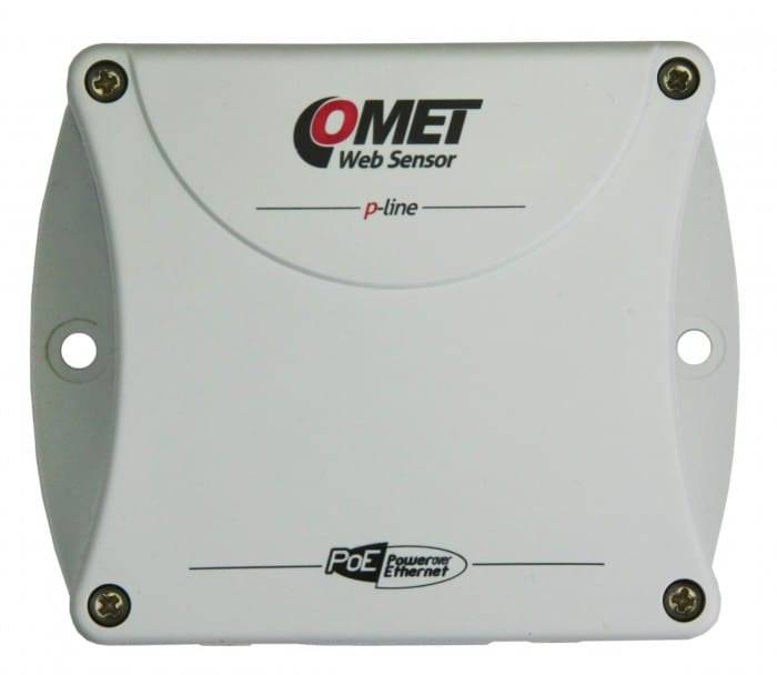 Capteur de température et d'humidité Comet P8641, quatre canaux avec connexion Ethernet, PoE, plage de mesure de -55 à +105 °C