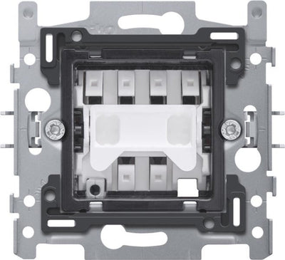 Base for a two-way switch, 10A X / 250Vac, quick connection, claw mounting,