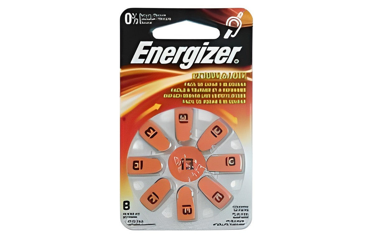 Energizer - Zinc Air battery - 1.4V / A10 - 8 pieces