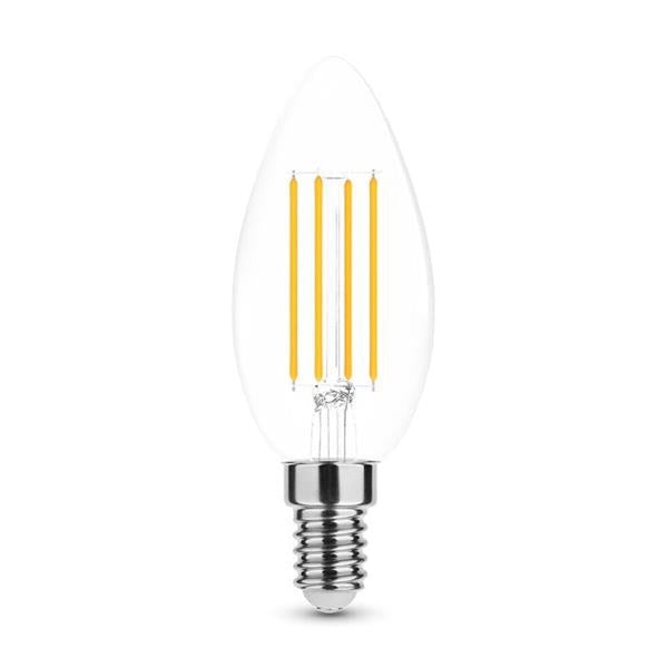 Lampe filament Led flamme - 4W - E14 - 2700K - 360° - 430lm