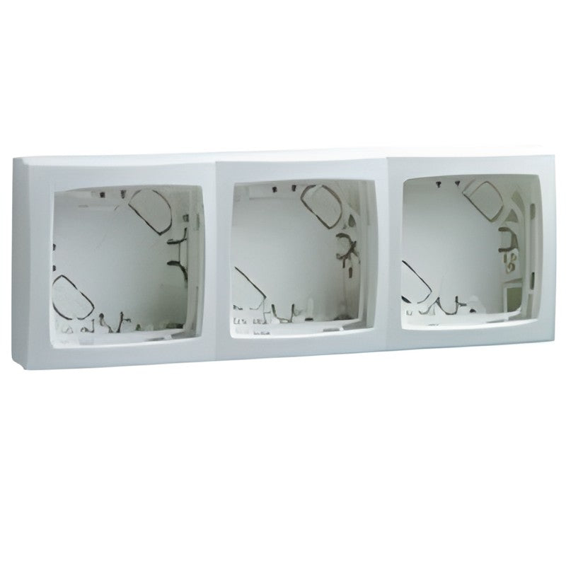 Oteo cadre saillie 3 mécanismes dimensions 207 x 72mm