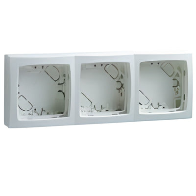 Oteo cadre saillie 3 mécanismes dimensions 207 x 72mm