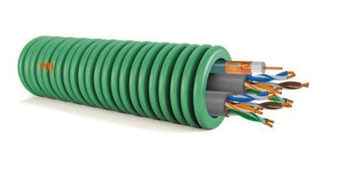 Précâblé avec 2 x FTP cat6 et Coax PVC6 Telenet, Wvem, ... en rouleau de 100m