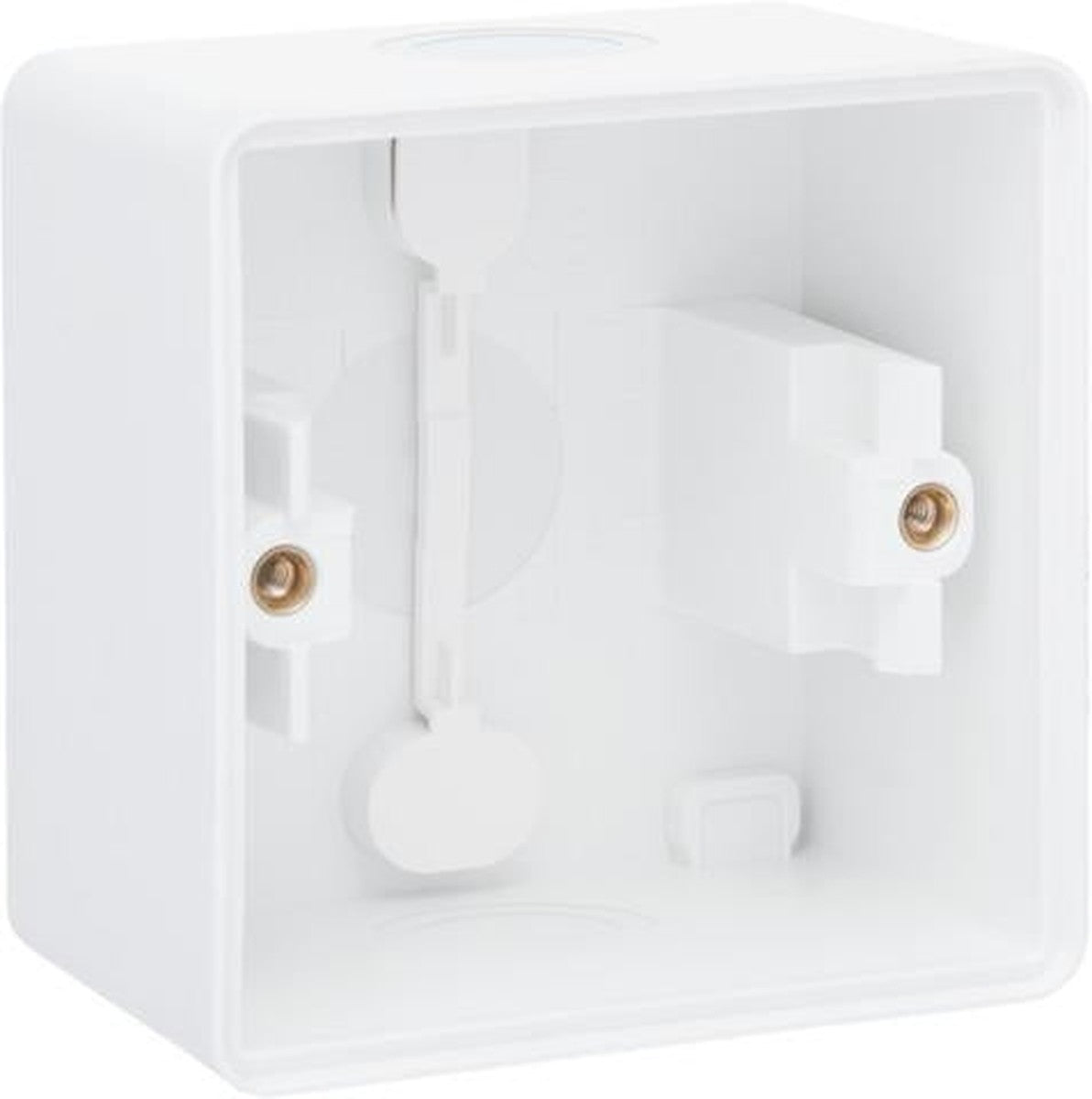 Boîte en saillie étanche aux éclaboussures d'eau avec 2 entrées souples simples pour 1 fonction Blan
