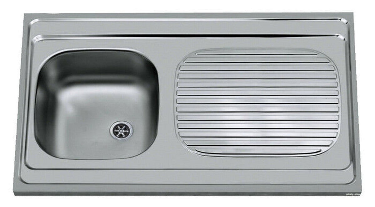 intro Bordeaux évier 1 bac égouttoir inox réversible 1000x600mm