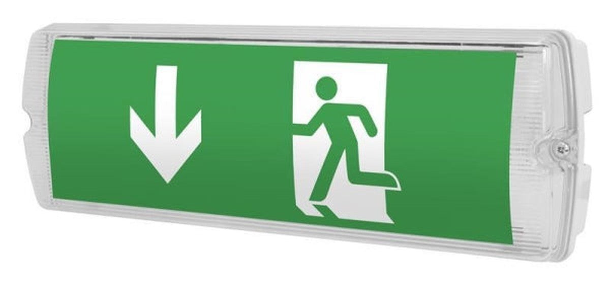 Eclairage de secours Led 1W 104lm IP65 permanent / non permanent autotest