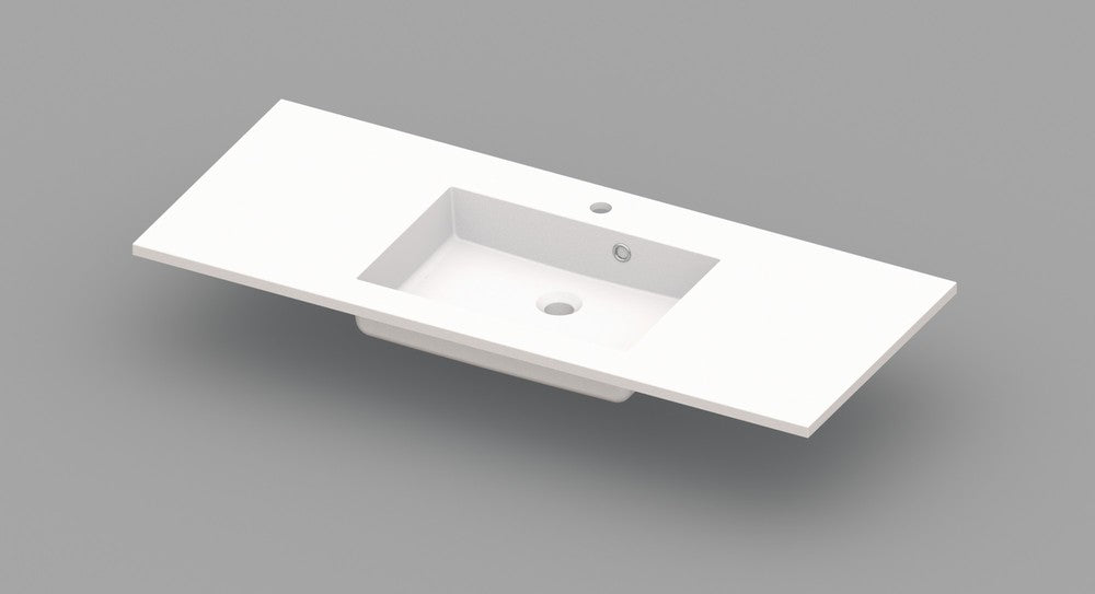 Van Marcke Coste tablet met 1 centrale wastafel 1200x500x200mm wit
