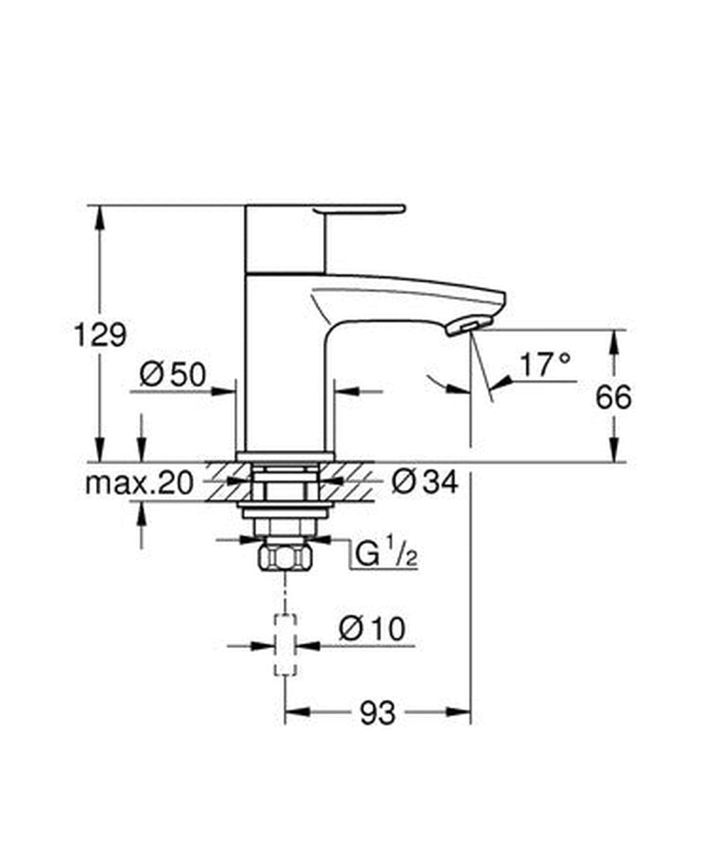 Grohe Eurostyle Cosmopolitan XS - Koudwaterkraan