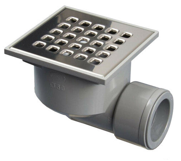 Nicoll douche siphon de sol PVC sortie horizontale