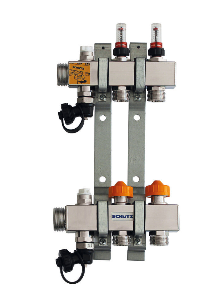 Schütz Dynomatic Manifold for 2 Circuits with Automatic Flow Control