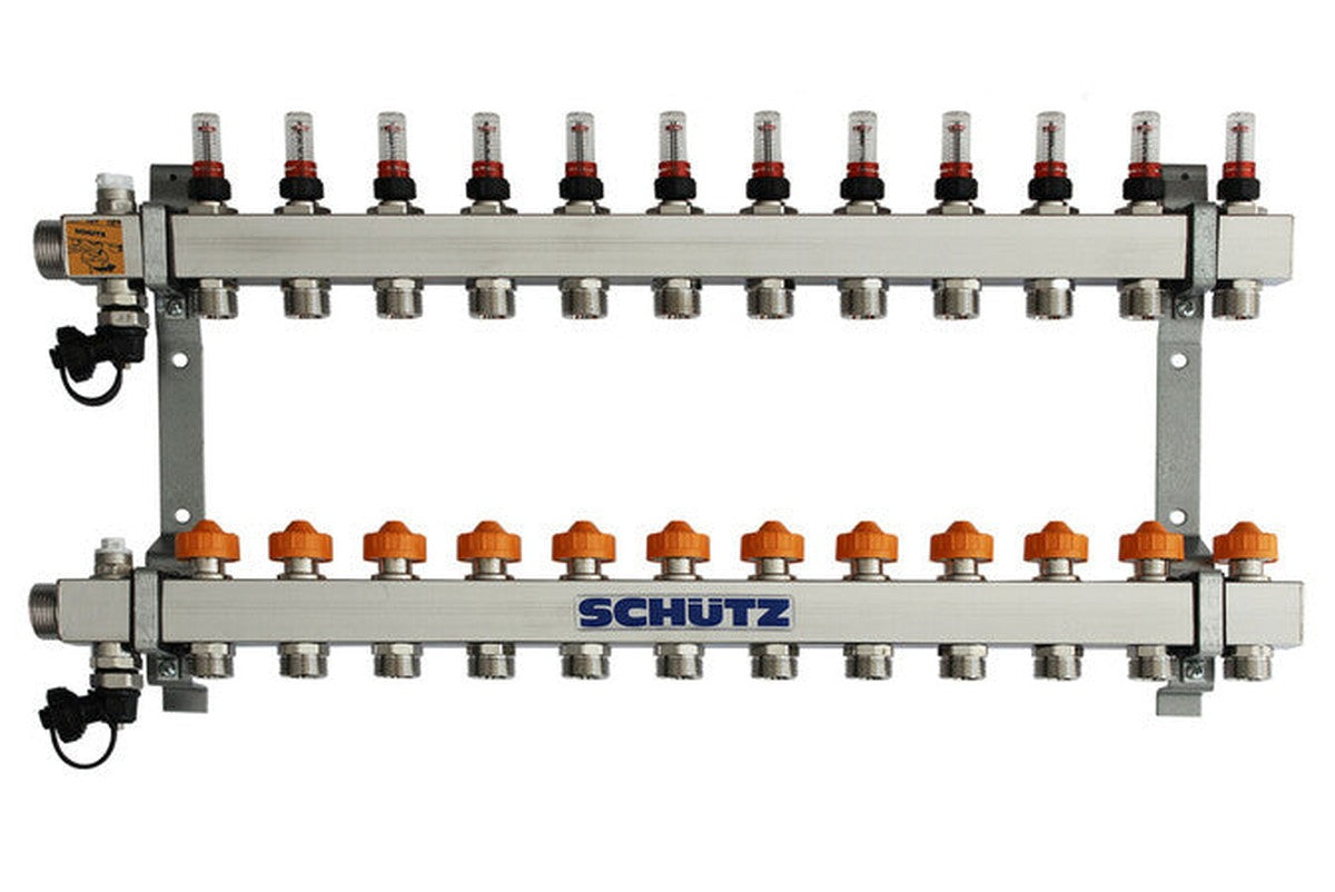 Schütz Dynomatic Manifold for 2 Circuits with Automatic Flow Control