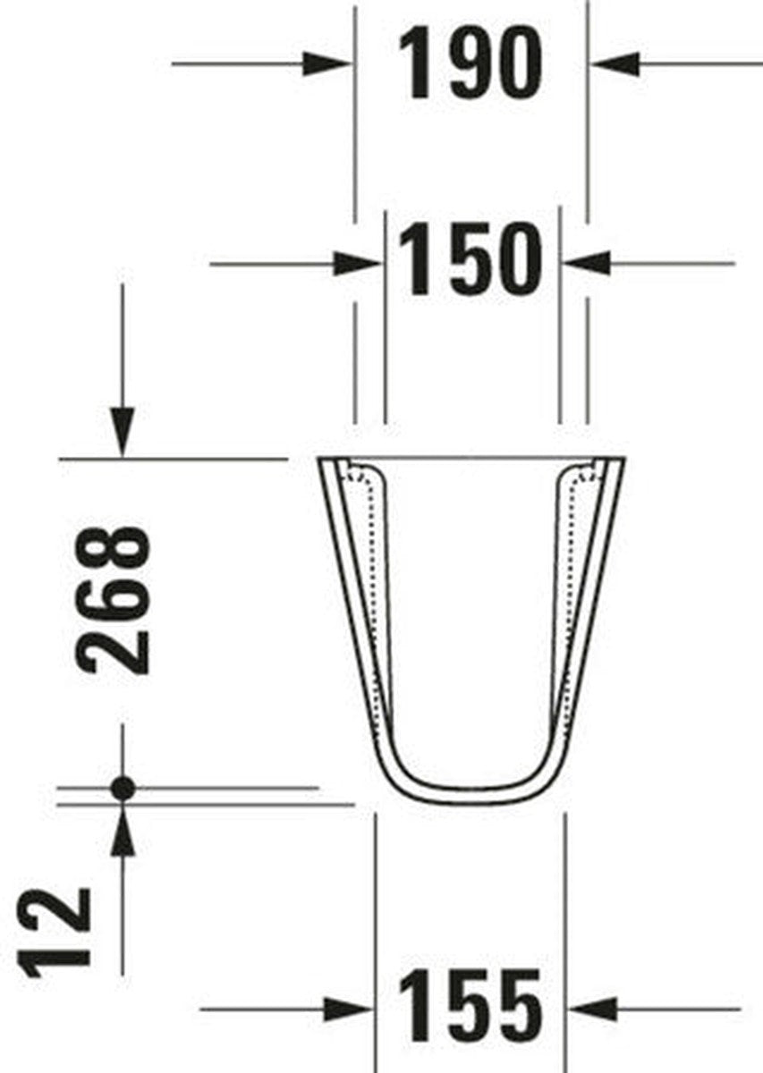 Duravit D-Code sifonkap