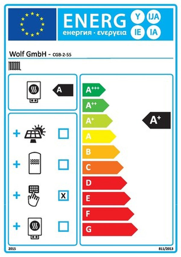 Wolf CGB-2-55 chaudière murale gaz à condensation 55 kW