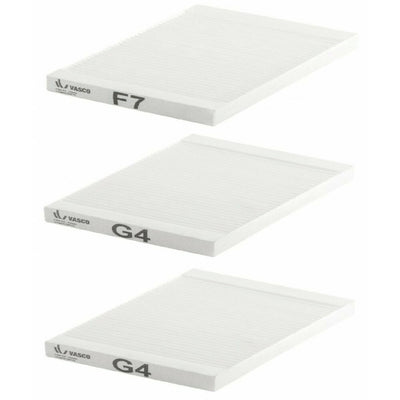 Vasco filter set F7/G4/G4 275x275x25mm 1 set includes 3 filters
