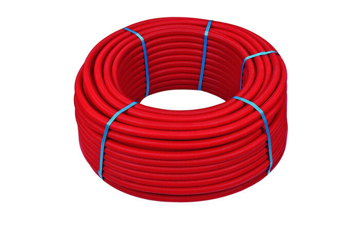 Henco tube avec gaine rouge D26 rouleau 50m