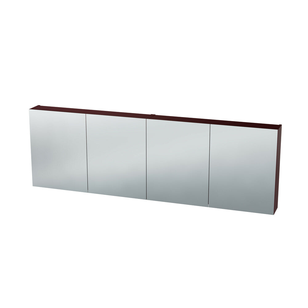 Van Marcke Nebulo Luxe bathroom cabinet W2000xH650xD178 4 double-sided mirror doors red-brown