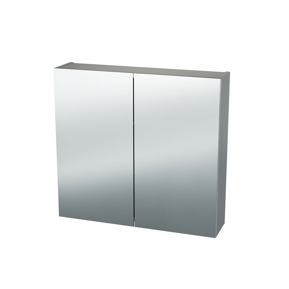 Van Marcke Nebulo Luxe mirror cabinet W700xH650xD178 2 double-sided mirrored doors grey classic