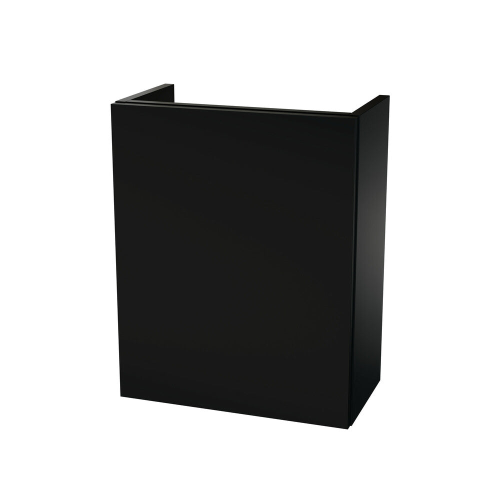 Van Marcke Vikos sous-meuble pour lave-mains 1 porte droite Soft Black Matt