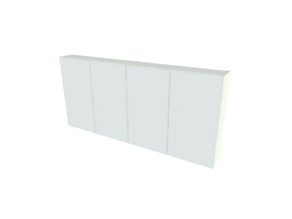 Van Marcke Nebulo bathroom cabinet W1400xH650xD178 2 single-sided doors Soft Black Matt
