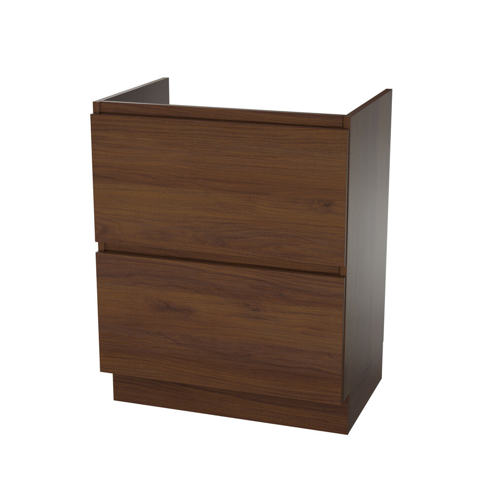 Van Marcke Ventus Tre sous-meuble L600xH880xP495mm 2tiroirs walnut afterglow