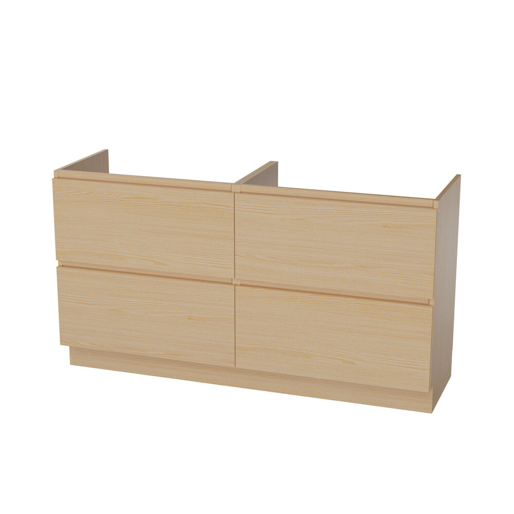 Van Marcke Ventus Tre sous-meuble L1400xH880xP495mm 4tiroirs desert ash