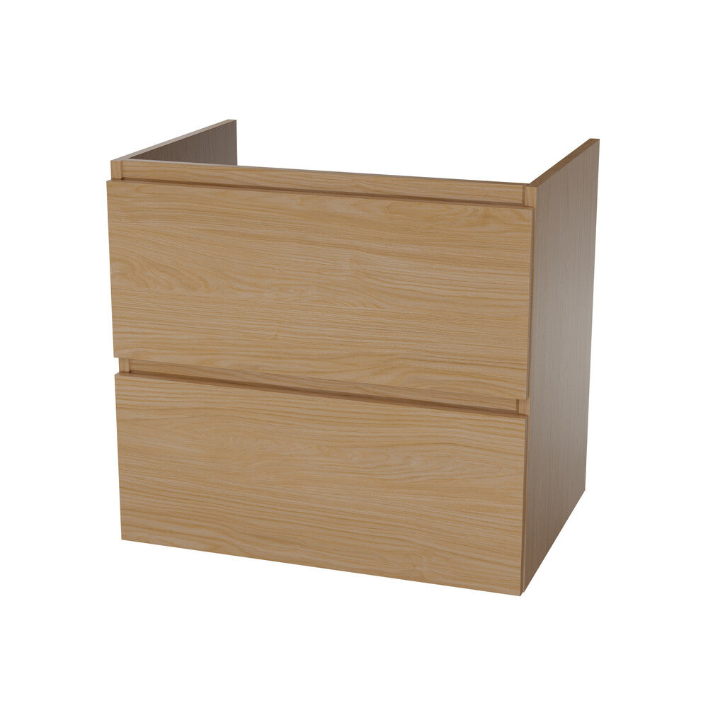 Van Marcke Ventus 45 Due under-sink cabinet W700xH650xD455mm 2 drawers castello oak