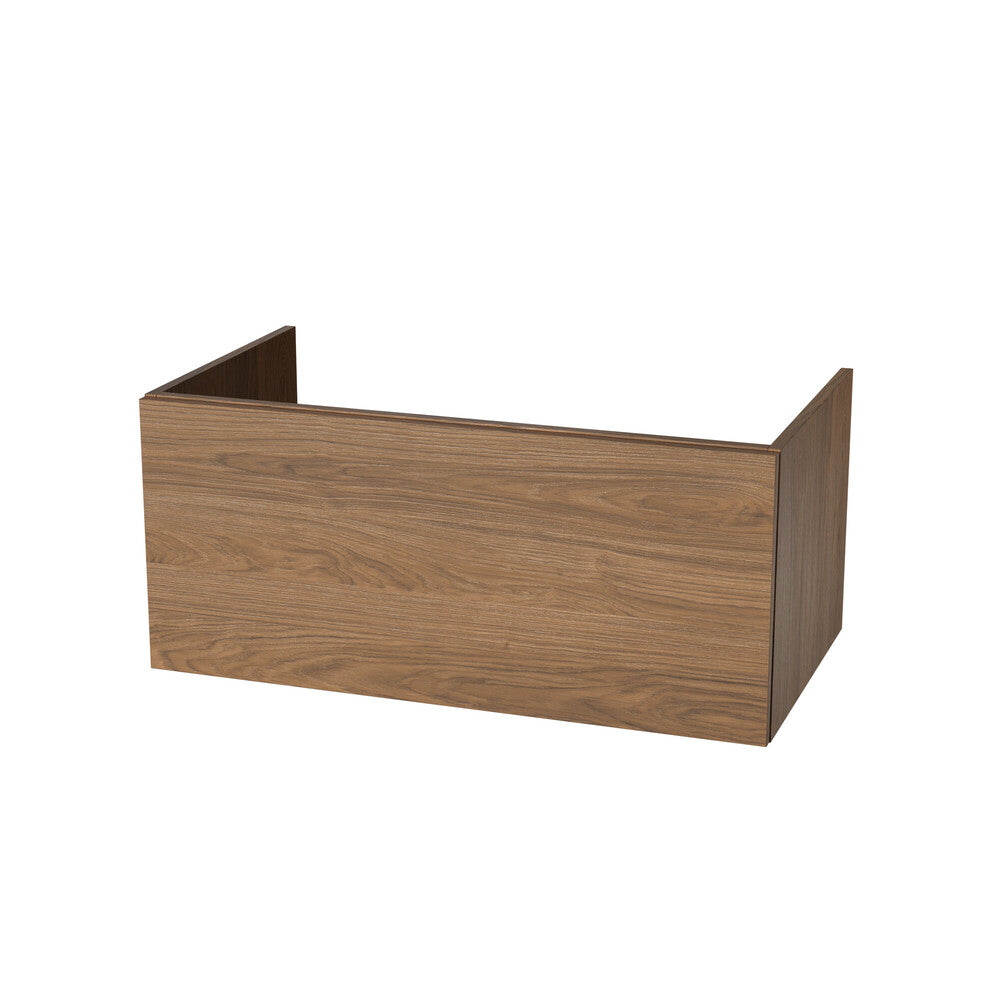 Van Marcke Novo 45 Uno base cabinet W900xH400xD455mm 1 drawer Castello Oak Brown