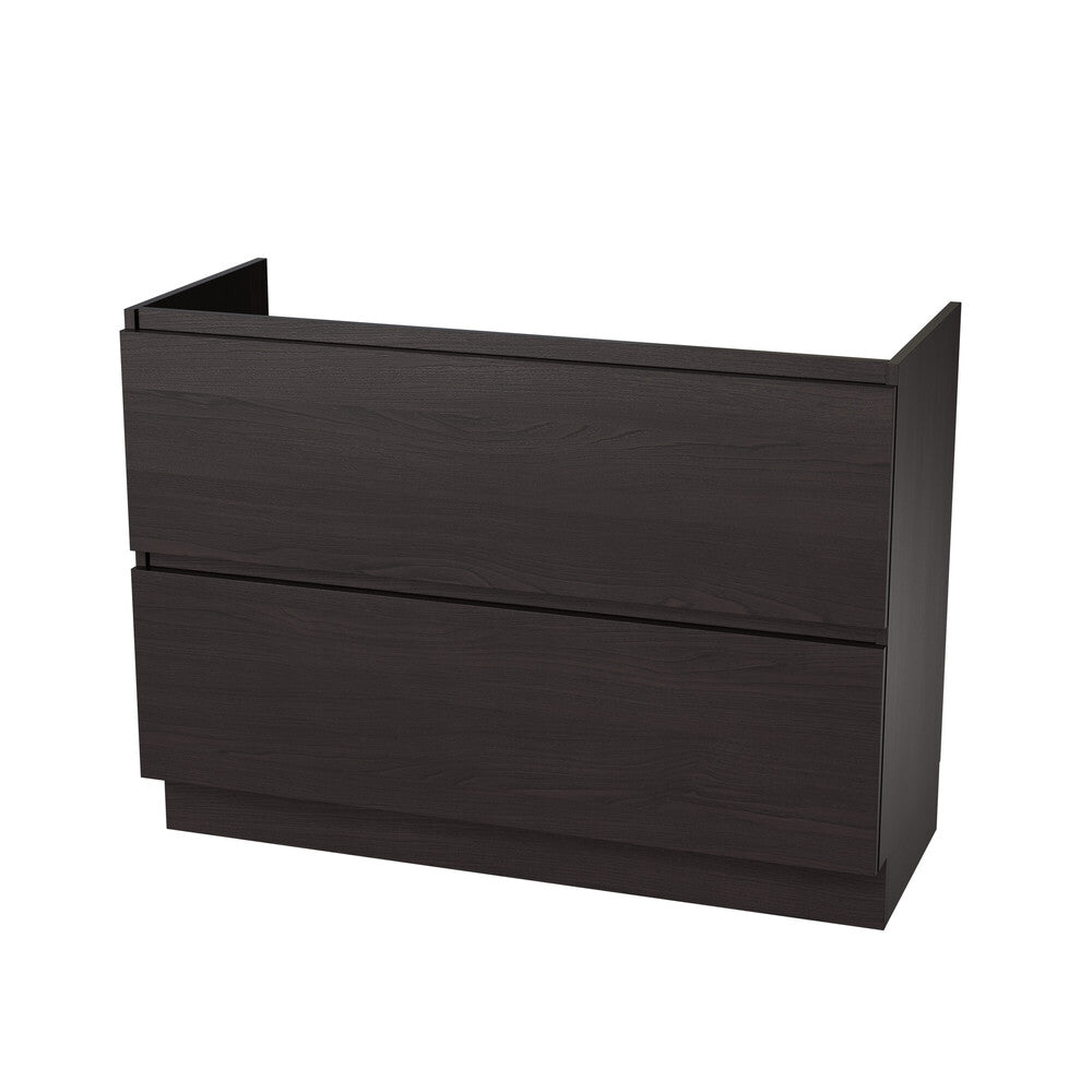 Van Marcke Ventus Tre under-cabinet L1200xH880xP495mm 2-drawer Walnut Charcoal Ash