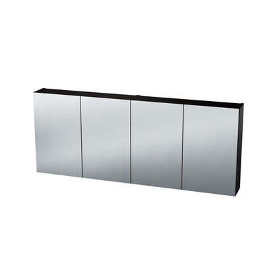 Van Marcke Nebulo armoire de toilette L1600xH650xP178 4 portes simple face Charcoal Asche