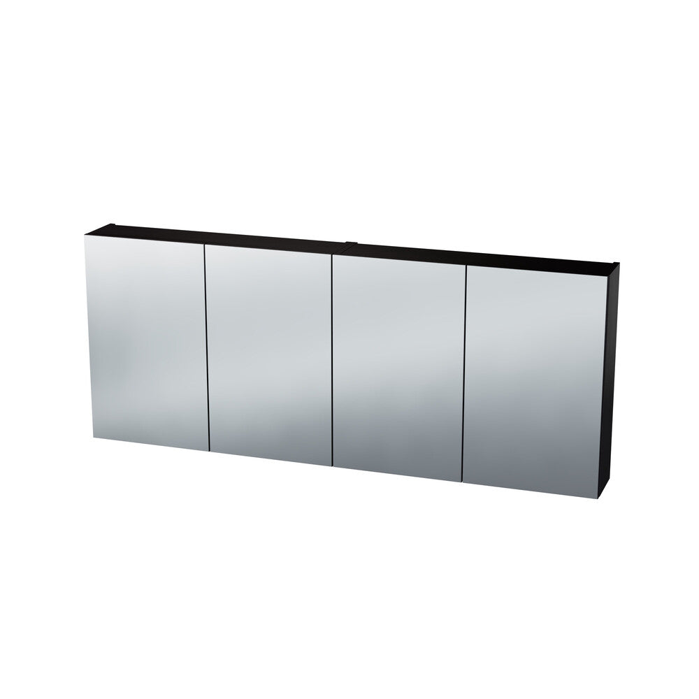 Van Marcke Nebulo armoire de toilette L1600xH650xP178 4 portes simple face Charcoal Asche