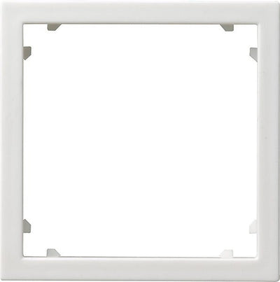 Adapterframe met vierkante uitsparing voor apparaten met een hoes (45 x 45 mm) Glanzend wit - de