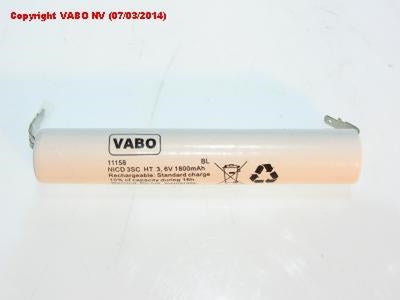 Part 11158 NiCd 3SC 1800mAh HT stack 3.6V +4.8MAN -4.8MAN 4500mAh 23 x 126mm