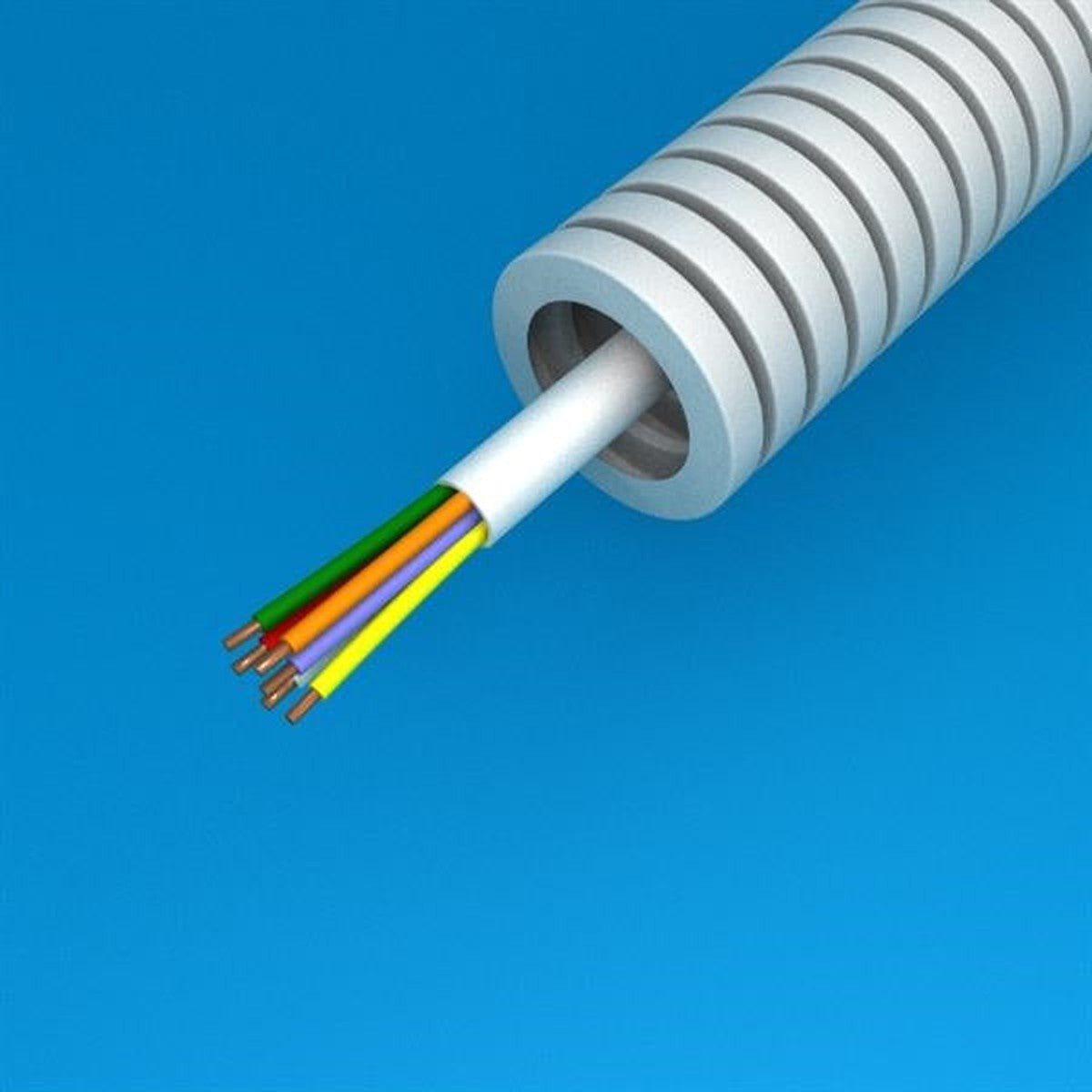 Pre-wired alarm conduit 6 x 0.22 diameter 16mm on 300m reel