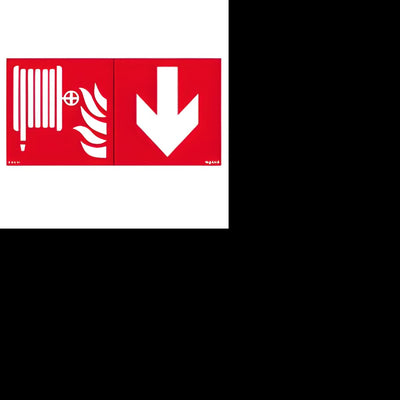 Pictogramme adhésif tuyau RIA + flèche