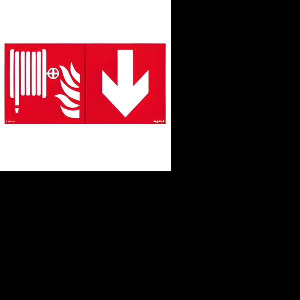 Pictogramme adhésif tuyau RIA + flèche