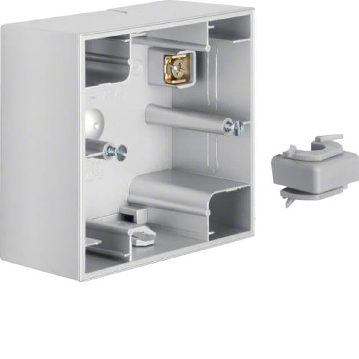 Berker K.5 aluminium 1-voudige opbouwdoos