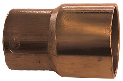 Koperen verloopstuk FF 22x15mm