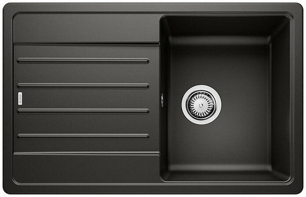 Blanco Legra 45 S évier encastrer 1bac réversible bonde-corbeille Silgranit noir