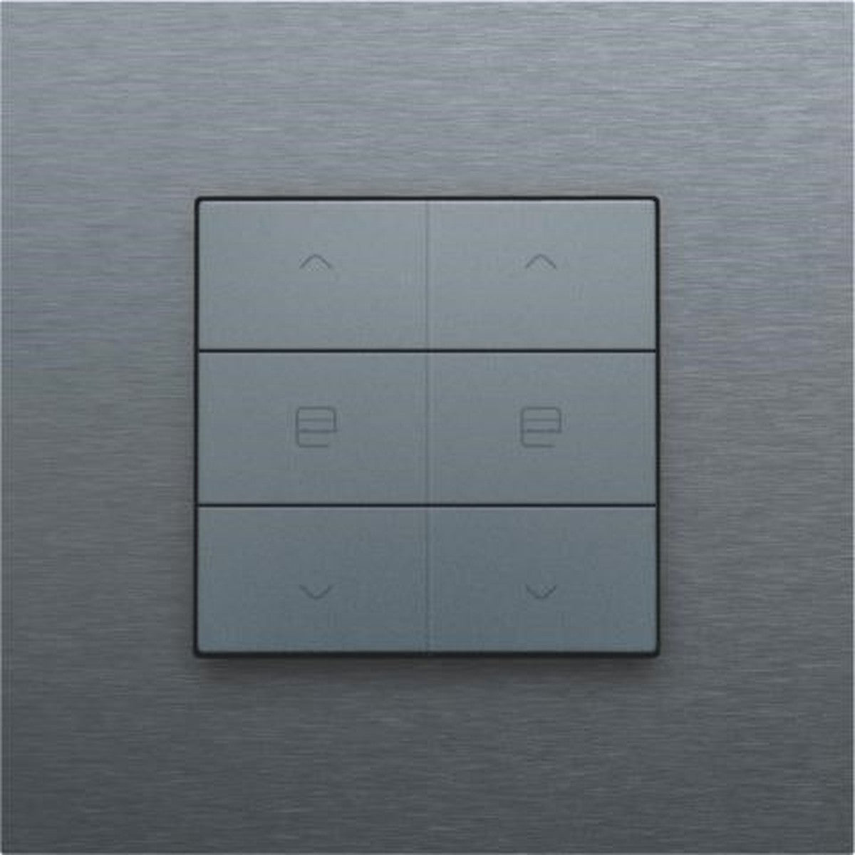 Commande moteur double Niko Home Control Alu Steel