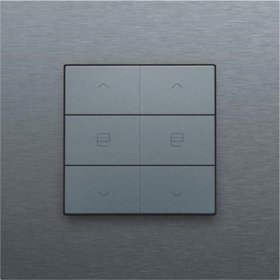 Commande moteur double Niko Home Control Alu Steel