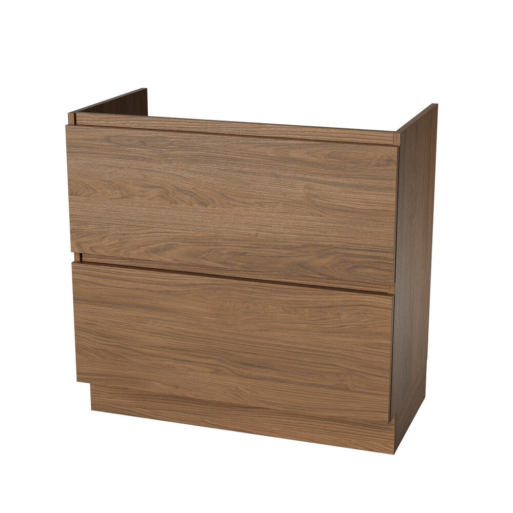 Van Marcke Ventus Tre sous-meuble L800xH880xP495mm 2tiroirs Castello Oak Brown