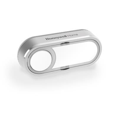 Bouton poussoir sans fil avec LED et porte-étiquette - Gris