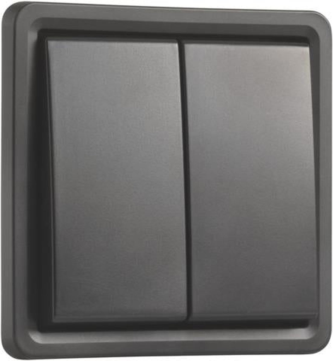 Opbouw dubbele ontstekingsschakelaar, spatwaterdicht, 10AX / 250Vac, zwart