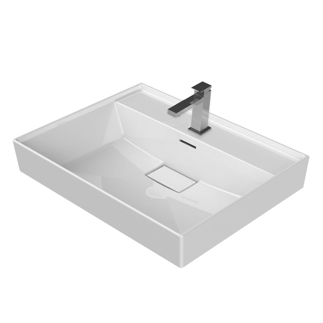 ALONI KERAMISCHE WASBAK (60X48X10CM) - WIT
