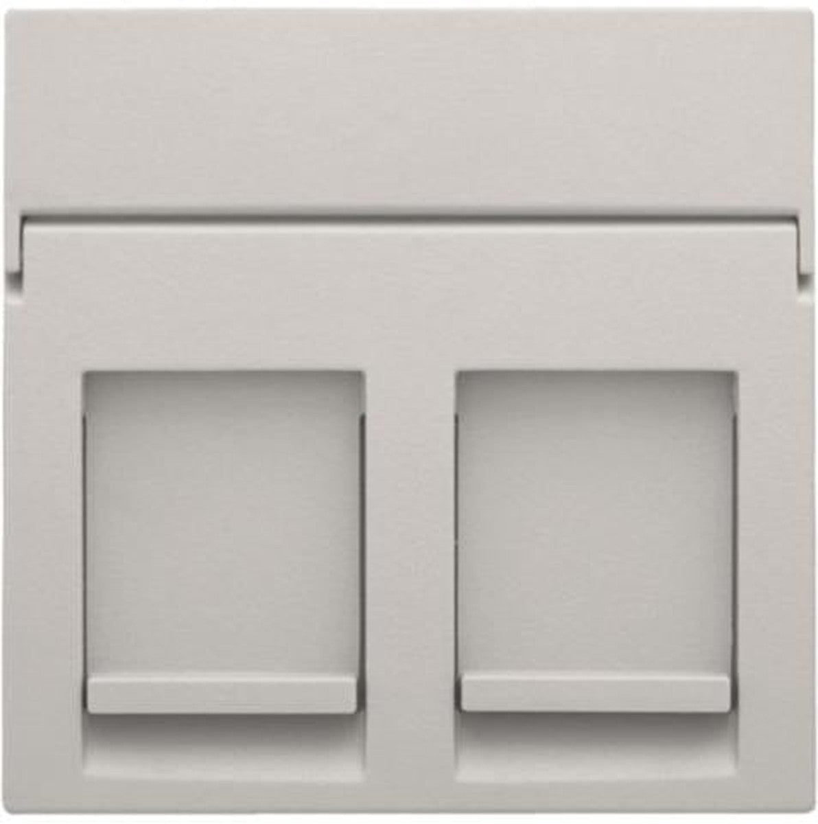 Enjoliveur data 2 x RJ Light Grey